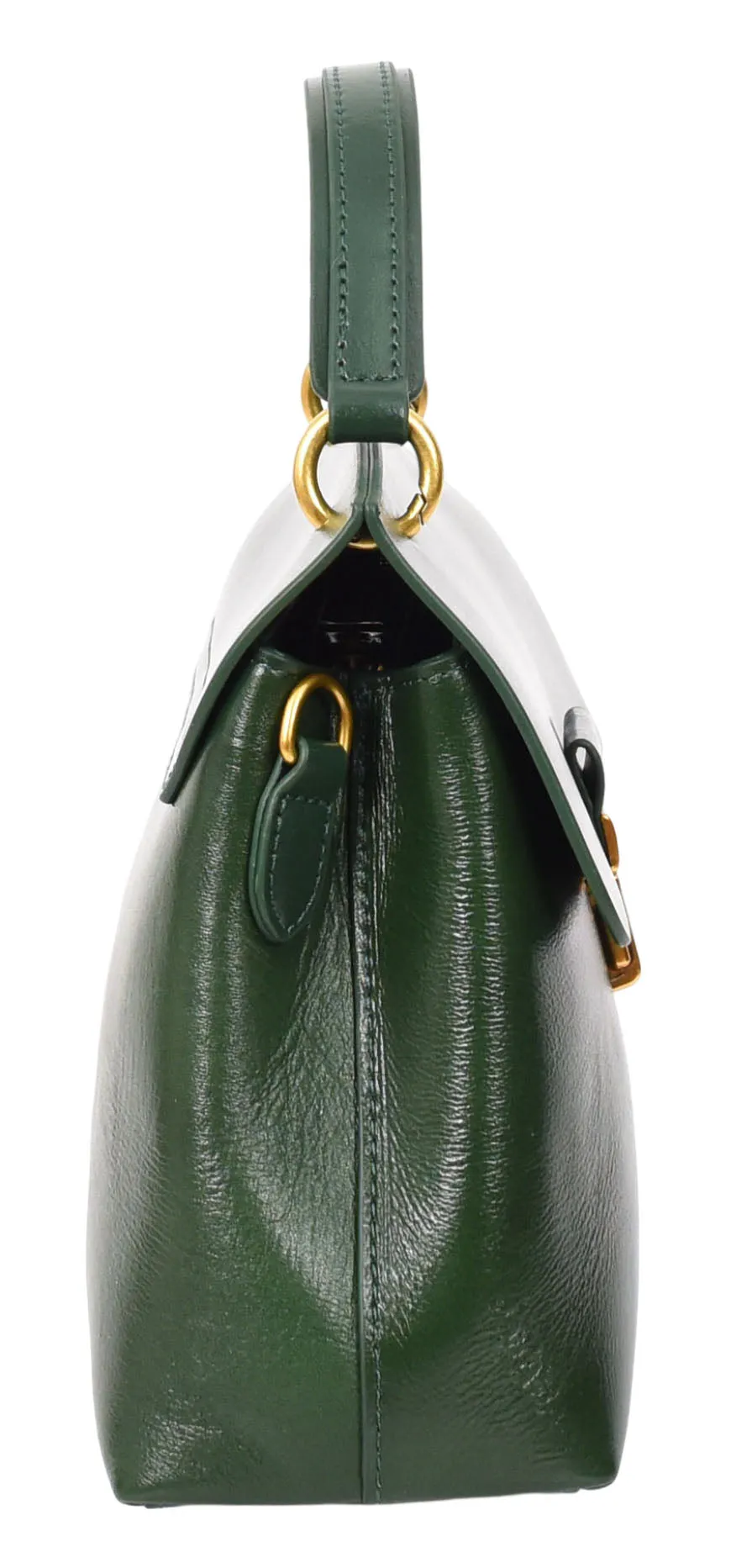 Lucena Women's Small Real Leather Shoulder Handbag Green