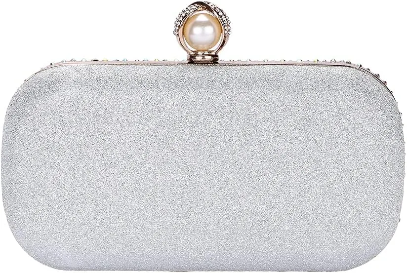 M106 Glitter Clutch Purse For Women Sparkly evening bags Prom Party Handbag Rose Gold
