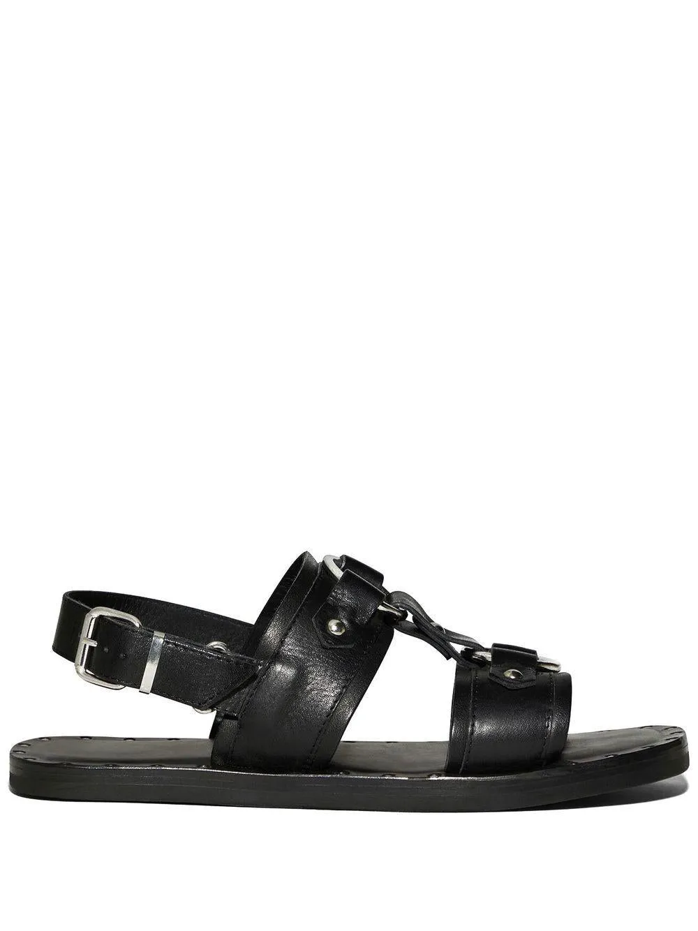Men's Harleysandalsflat Sandals in Nero | Size 43 | FSM0065204000012124