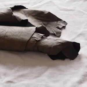 Metallic Bronze Brown Leather Hide
