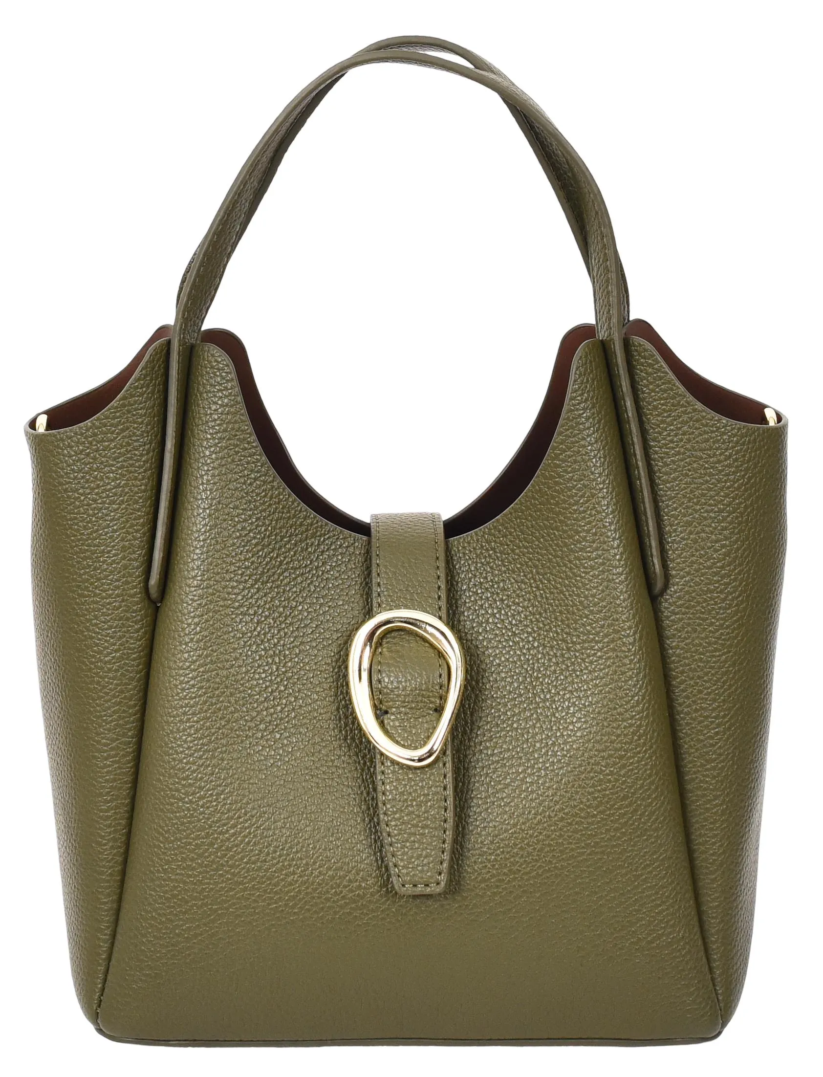 Montreal  Women's Small Faux Leather Shoulder Handbag Olive