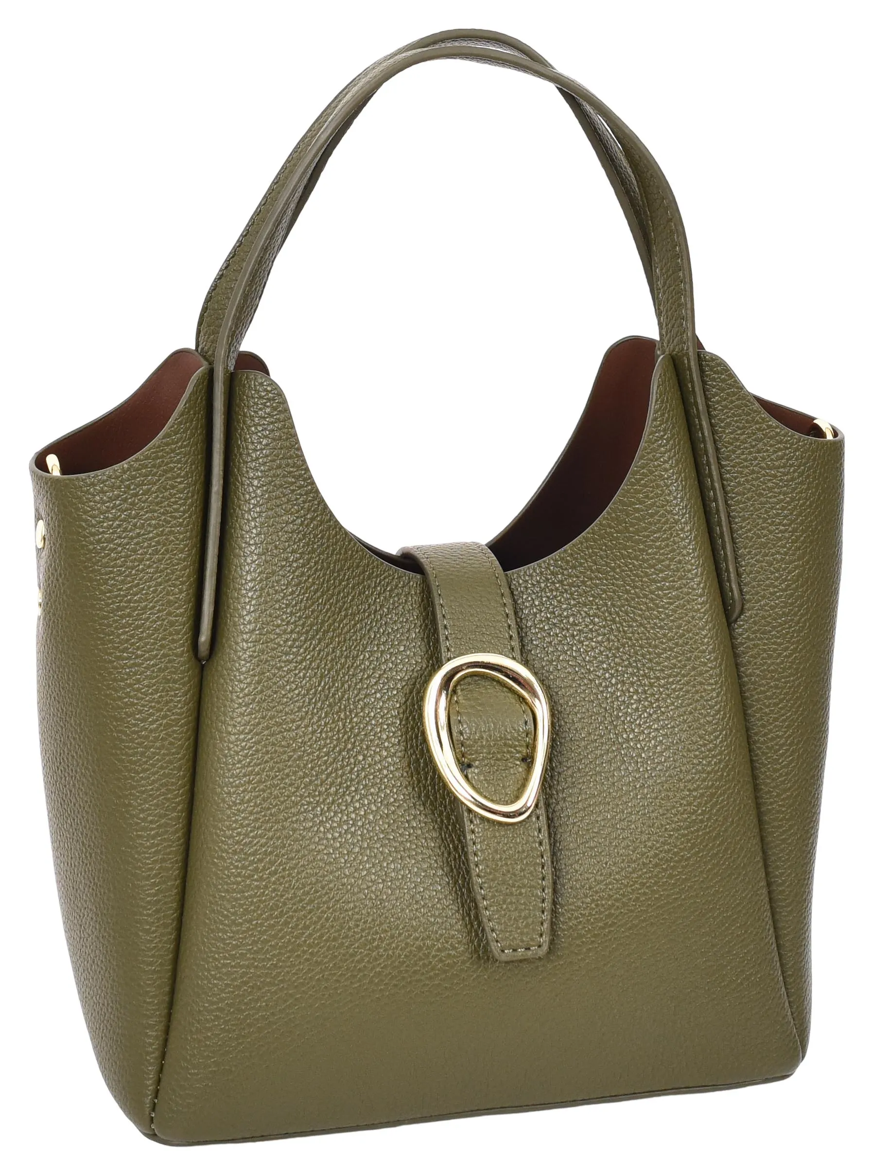 Montreal  Women's Small Faux Leather Shoulder Handbag Olive