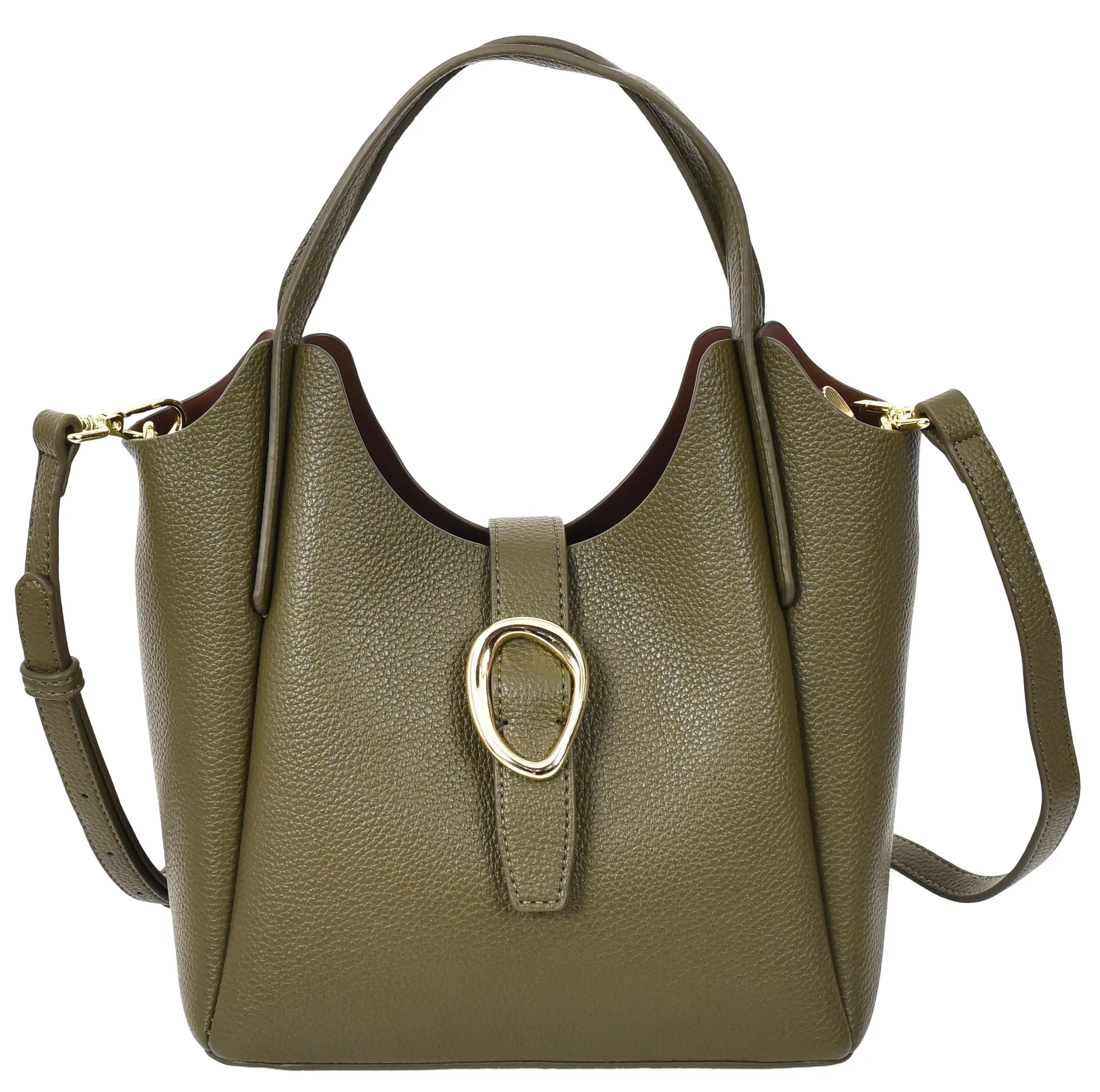 Montreal  Women's Small Faux Leather Shoulder Handbag Olive