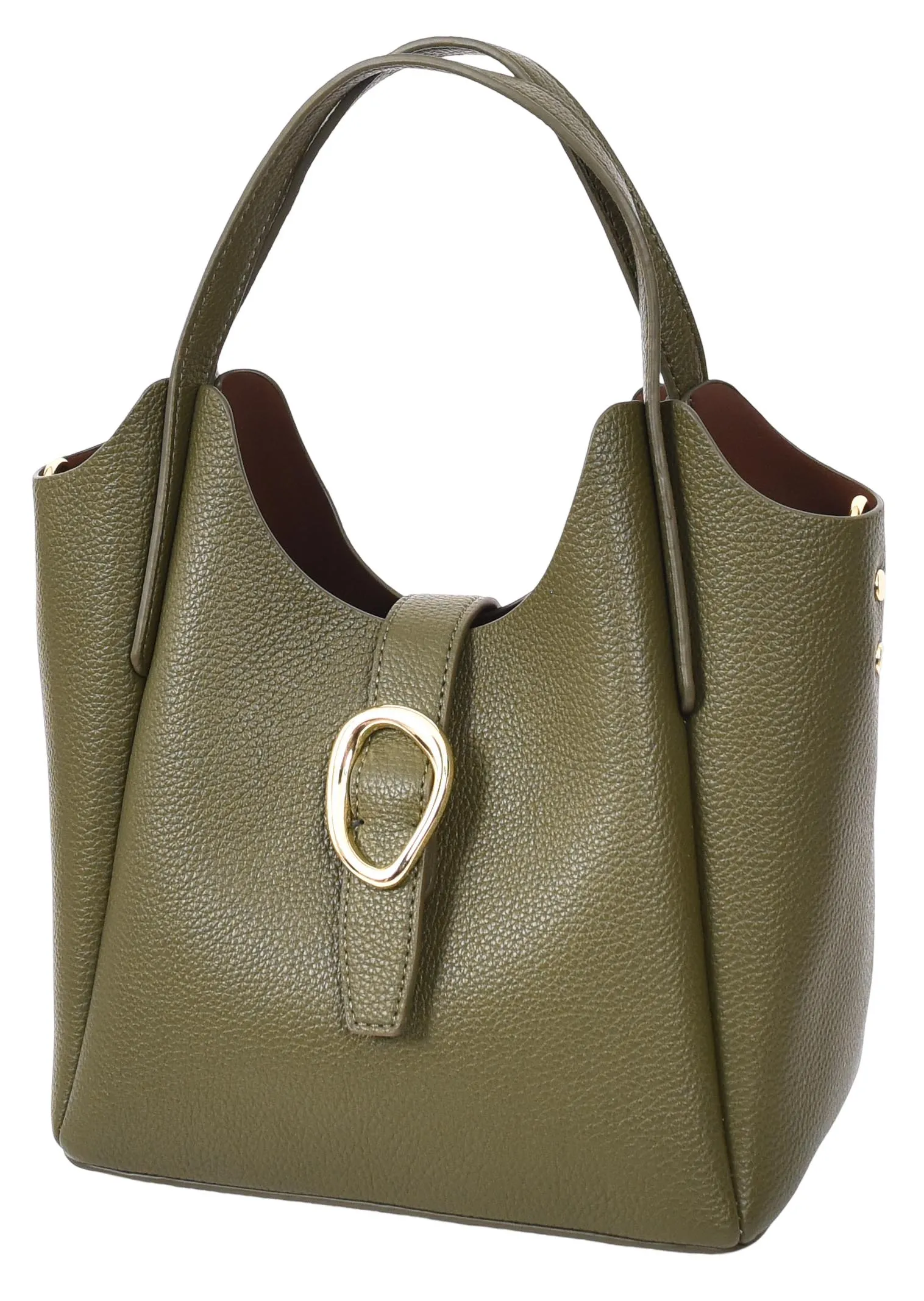 Montreal  Women's Small Faux Leather Shoulder Handbag Olive
