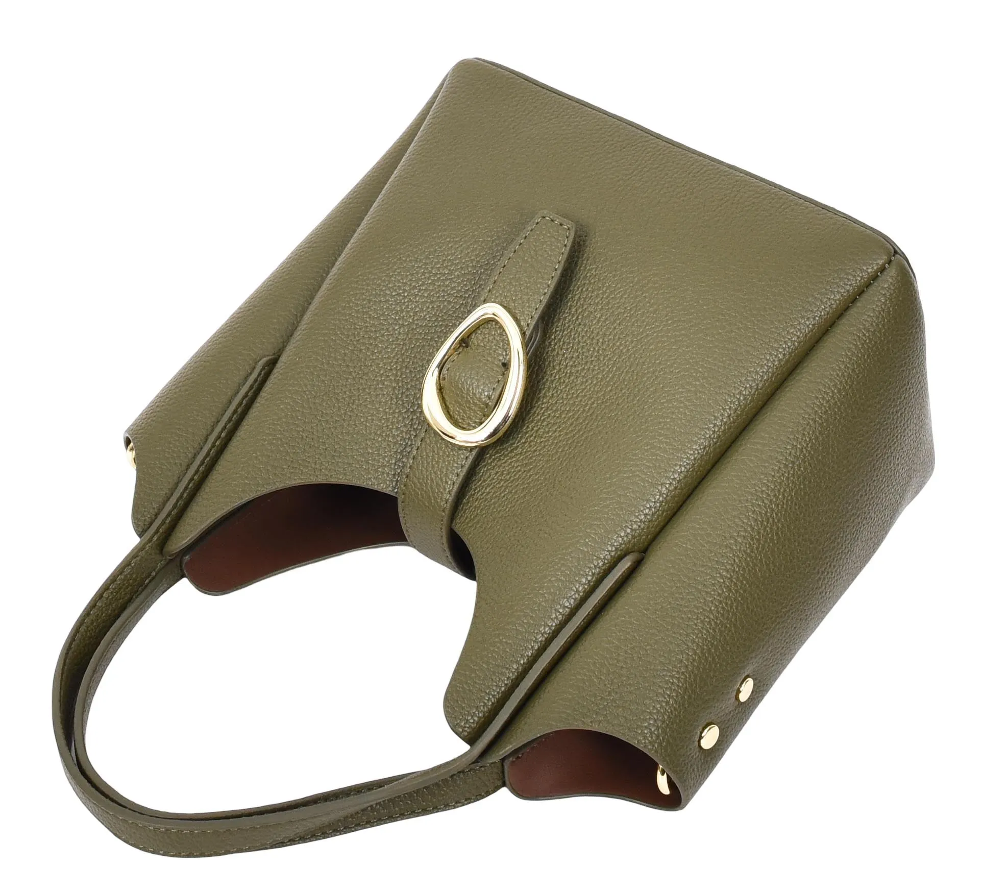 Montreal  Women's Small Faux Leather Shoulder Handbag Olive