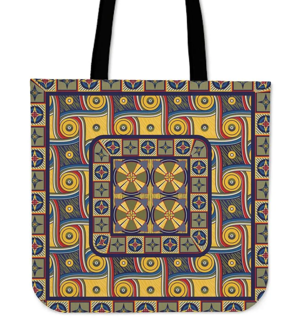 My Happy Place Gallifrey One Carpet Fabric Reusable Shopping Tote
