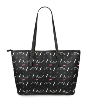 Phlebotomy Tech Large PU Faux Leather Tote Bag