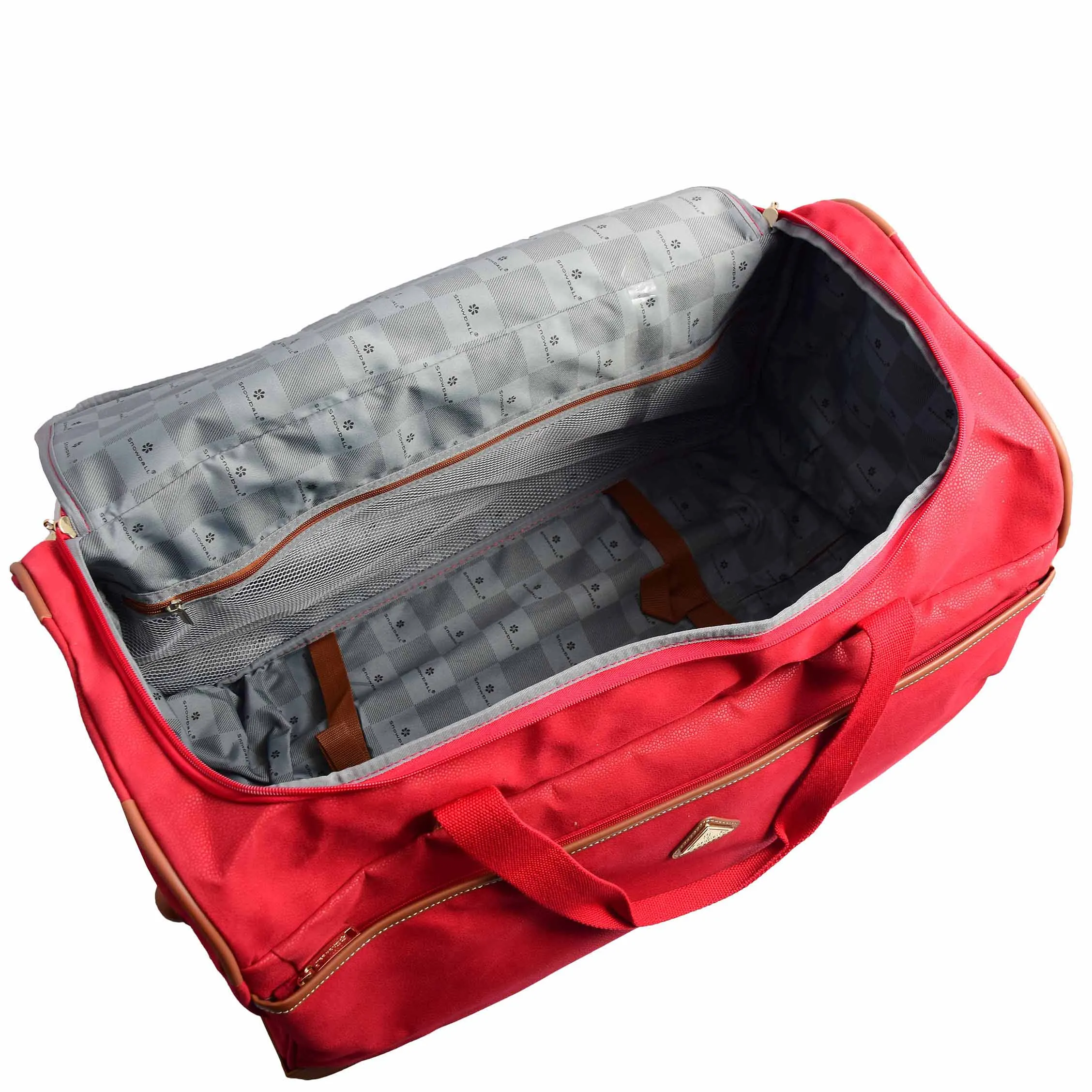 Roller Duffle Bags Wheeled Holdall MADRID Red