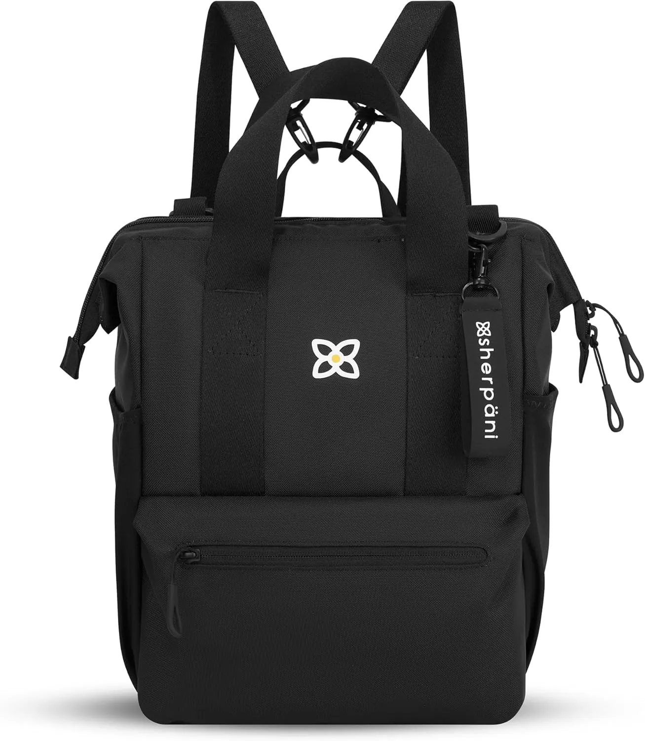 Sherpani Dispatch, Convertible Backpack, 3 in 1 Tote Bag, Women Crossbody Bag, Cross Body Purse, 14L Travel Backpack, Travel Gifts for Mothers Day 2025, RFID Protection, Fits 13 Laptop (Raven)