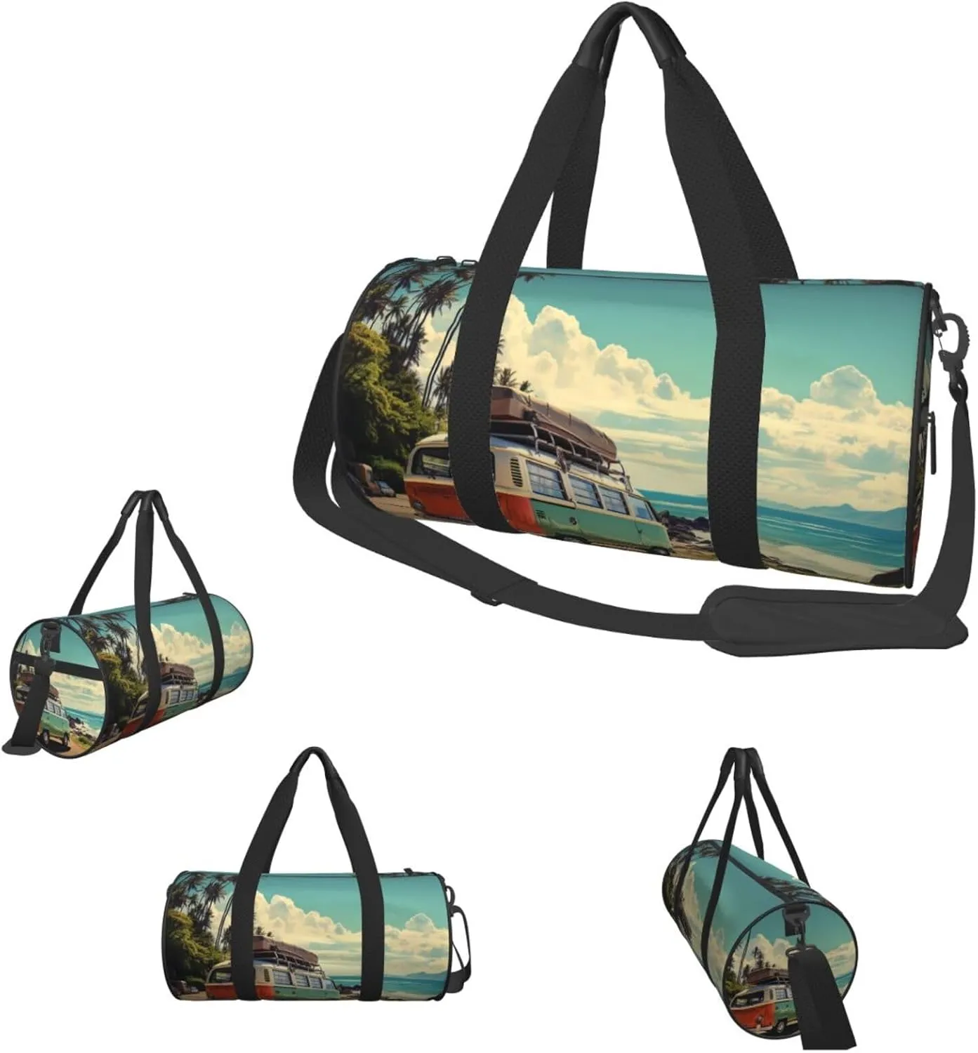 Sports Gym Bag for Women Men Travel Duffel Bag Tote Weekender Bag Carry on Overnight Bag for Travel Swimming Fitness Workout Sports Summer Road Trip Duffle Bag