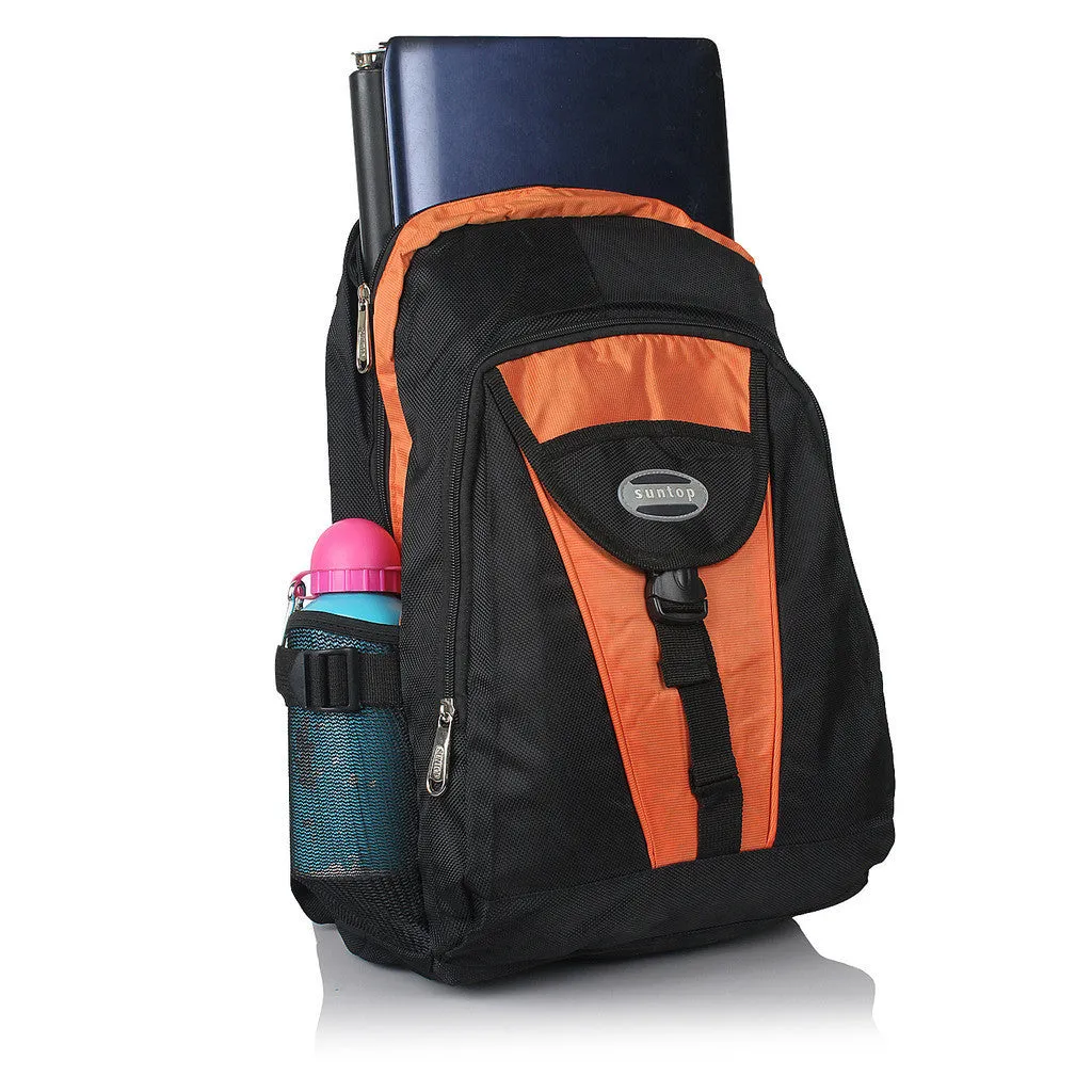 Suntop A16 21 L Backpack(Black and Orange)