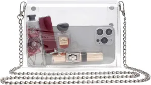 Transparent Clutch Clear Purse Crossbody Shoulder Bags Stadium Approved Bags