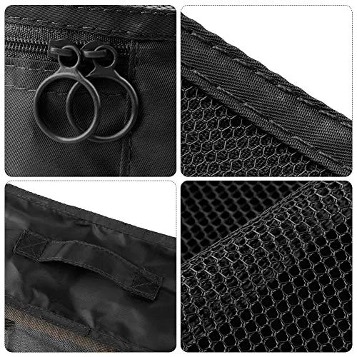 Travel Packing Cubes, 9 PCS Travel Organizer Set Foldable Luggage Bags Lightweight Travel Storage Pouch with Cable Storage Bag (black)
