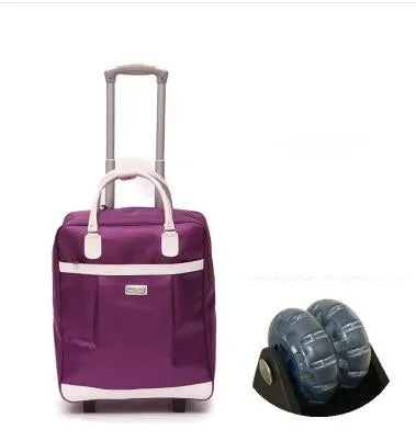 Women travel bags wheels Travel trolley bags sets travel handbag Nylon large capacity Travel